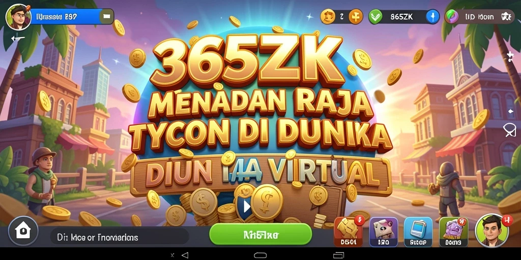 Screenshot utama 365ZK menampilkan gameplay Tycoon yang menarik.