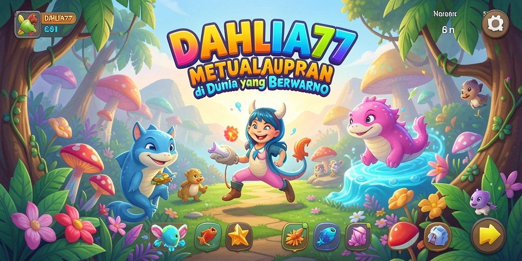 Screenshot utama DAHLIA77 menampilkan gameplay petualangan yang mendebarkan.