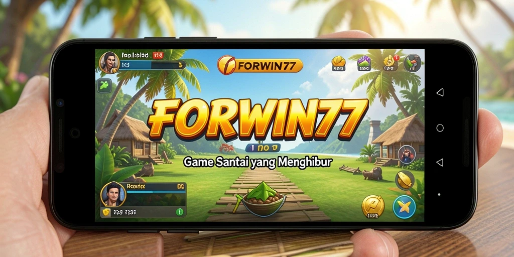 Tampilan gameplay seru di FORWIN77 dengan grafis cerah.