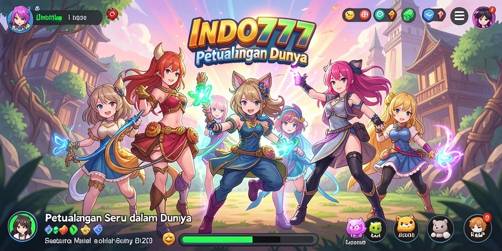 Tampilan gameplay seru di dunia Anime yang memukau.