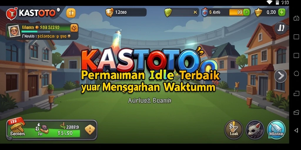 Tangkapan layar menunjukkan gameplay menarik KASTOTO dengan elemen Idle yang seru.