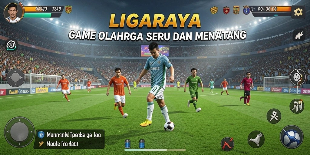 Tampilan menarik dari gameplay LIGARAYA yang penuh aksi.