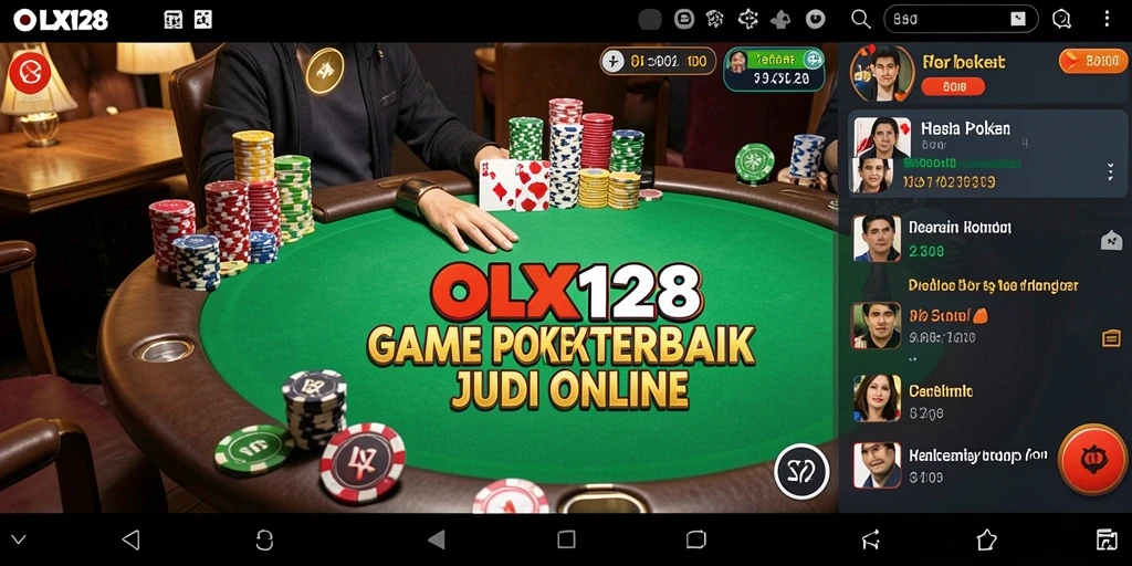 Tampilan menangkap momen seru saat bermain Poker di OLX128.