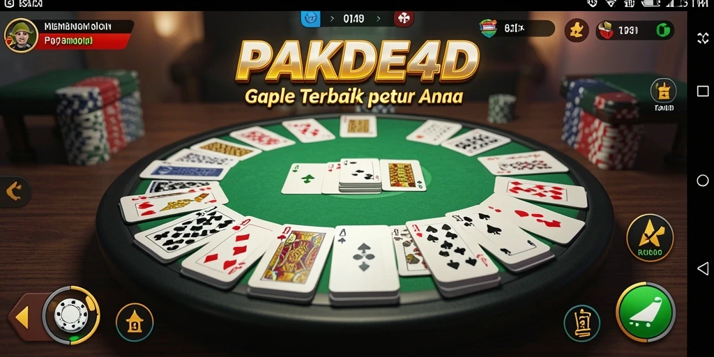 Tampilan menarik dari gameplay Gaple yang penuh tantangan.