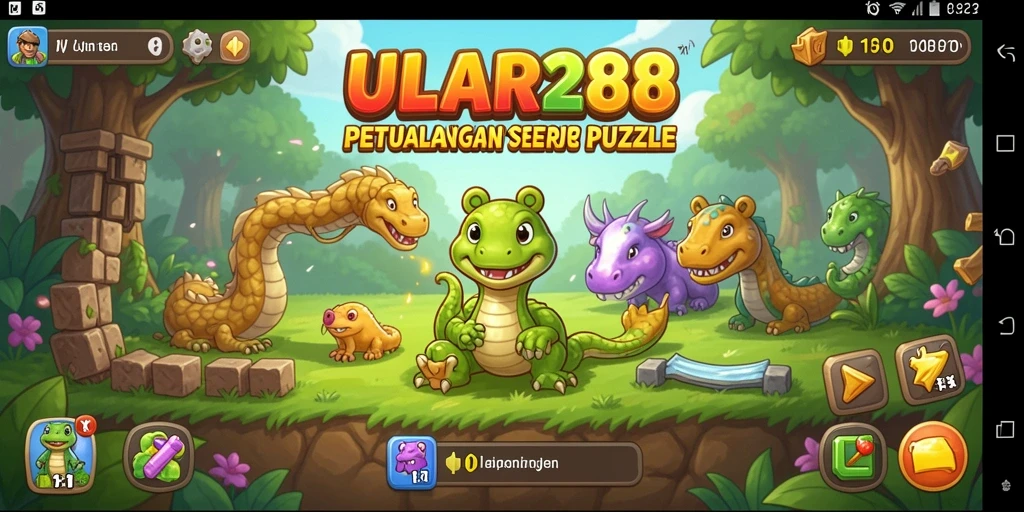Screenshot gameplay ULAR288 menampilkan serunya tantangan puzzle.