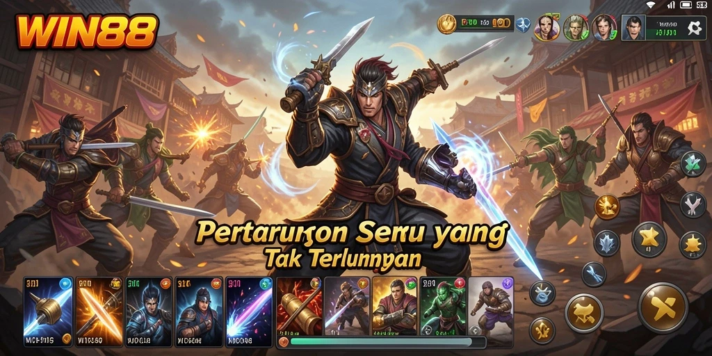 Gameplay seru di arena pertarungan WIN88 yang penuh aksi.